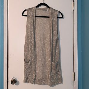 Shimmery Gold NY and Company Tank Cardigan